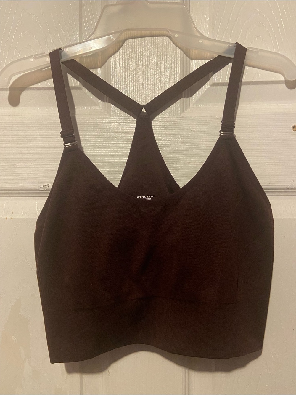 Athletic Works Black Strappy Sports Crop Top